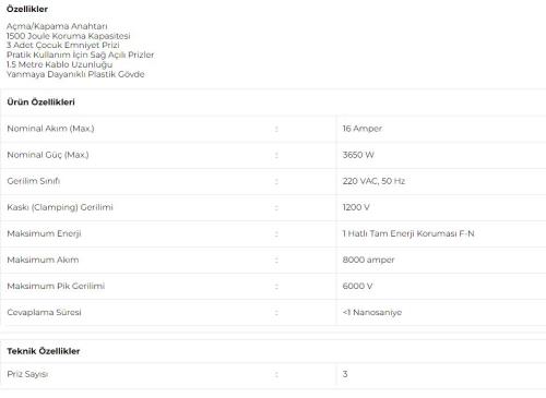 En kaliteli Priz fiyatı